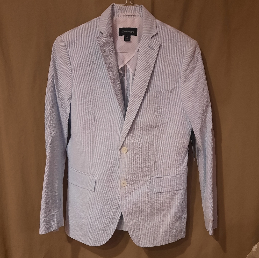 Women's INC Seer Sucker Blazer sz S